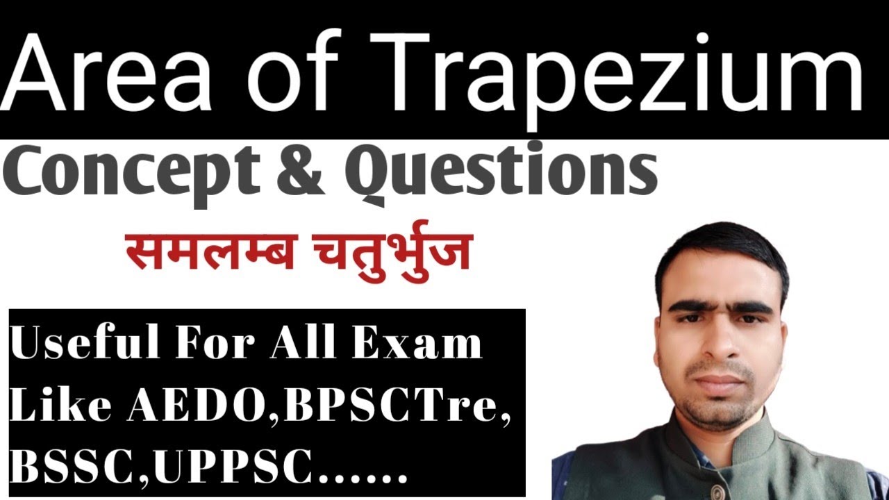 Area of Trapezium|Concept & Questions|Mensuration | most important questions For AEDO Exam