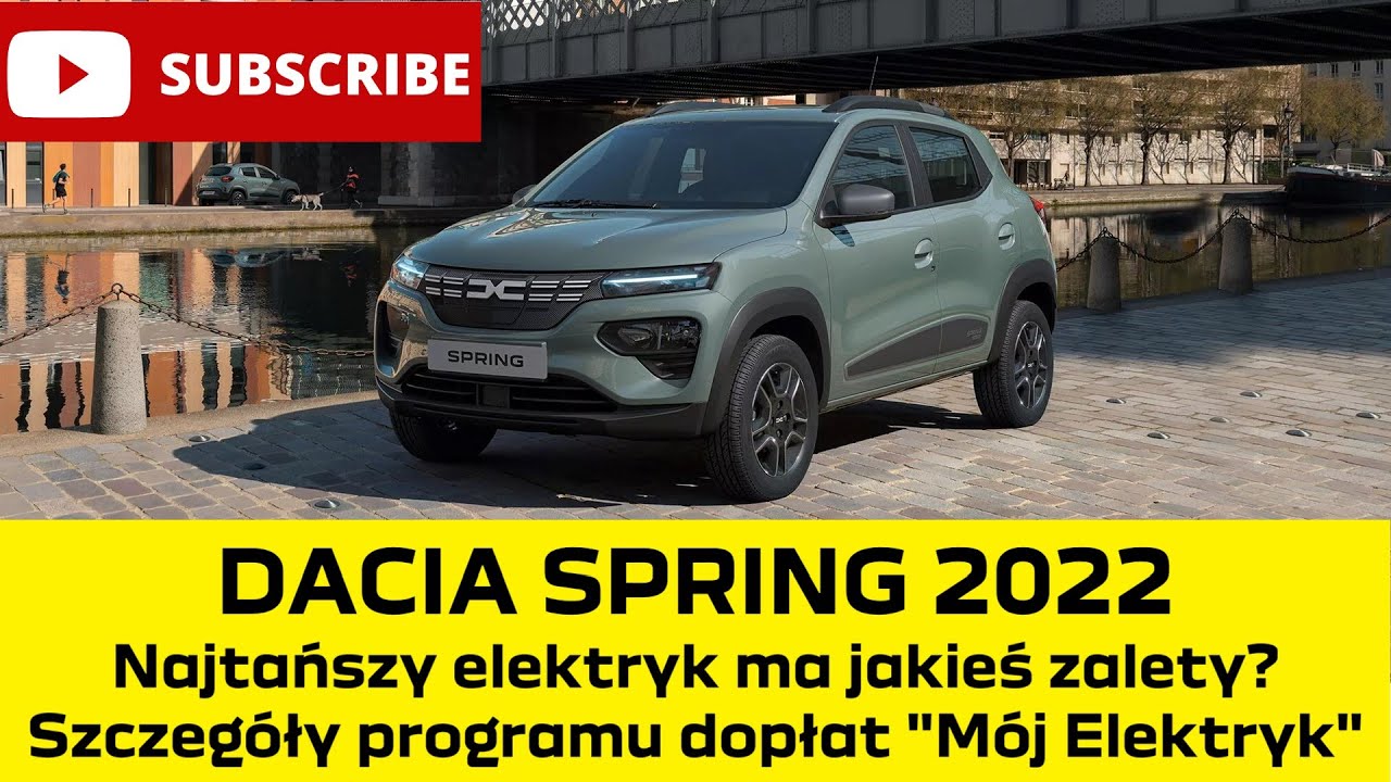 Dacia Spring 2022! Najtańszy elektryk ma jakieś zalety? Dofinansowanie 