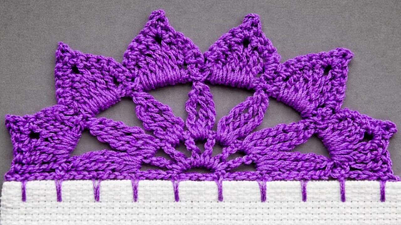 Flores🌸Tejidas en Una Sola Vuelta PUNTILLA 87 Tutorial Paso a Paso