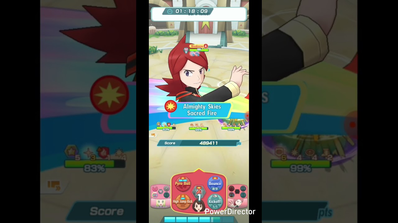 Pokémon Masters EX- Damage Challenge: Fire 3v1 (4.7M Points)