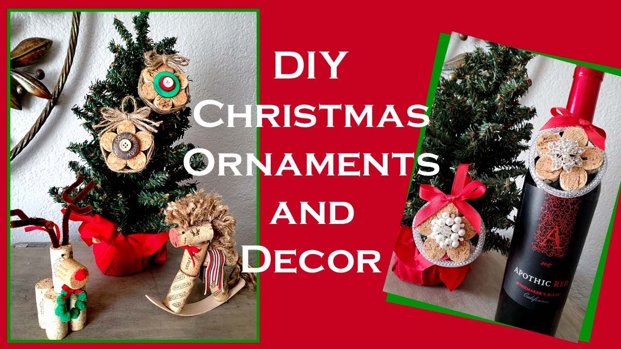 DIY Christmas Ornaments 2019 - Rocking Horse DIY - Reindeer DIY - Wine Cork Crafts