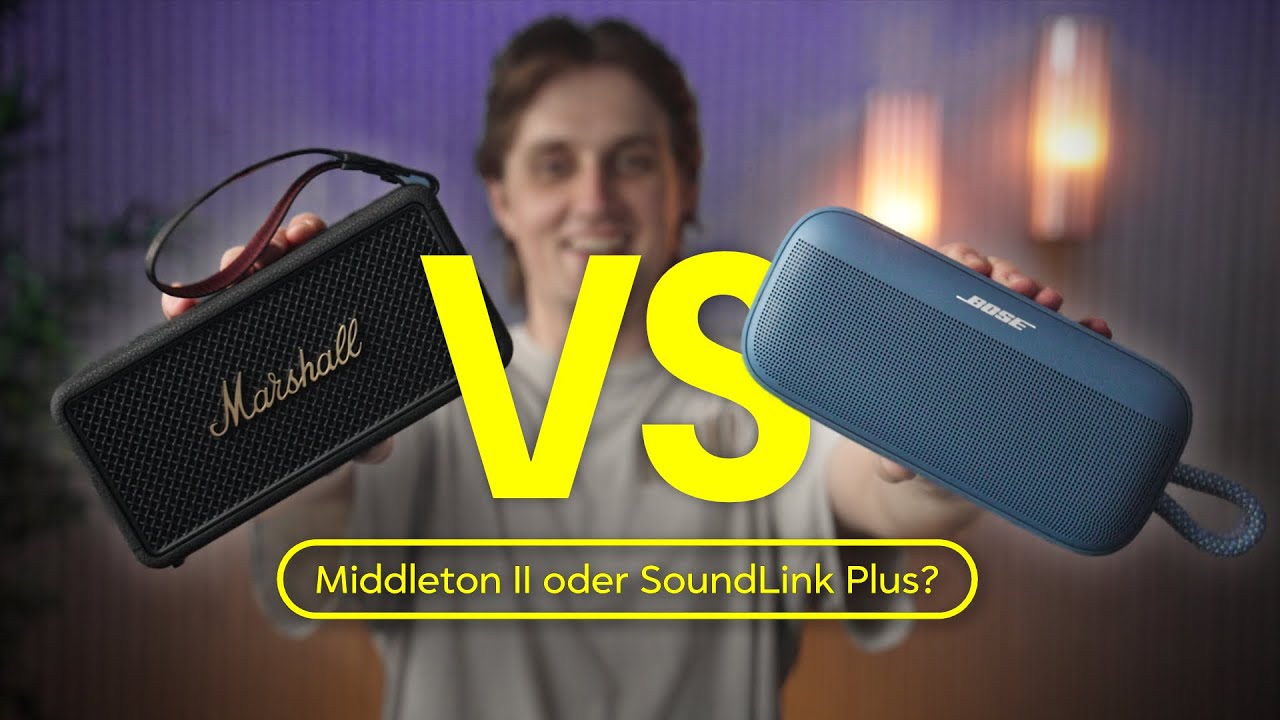 Wer baut den besseren Bluetooth-Speaker? Marshall Middleton II und Bose SoundLink Plus im Vergleich