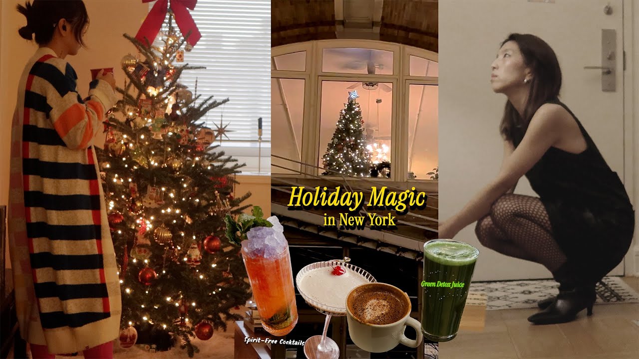 NYC Holiday Magic ✨ Christmas Tree Decor, Juicing (AMZCHEF), The Rockettes & New Favorite Eats