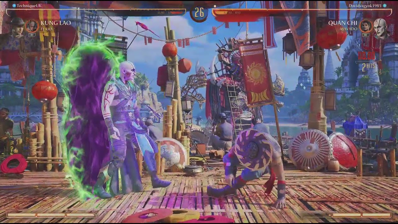 Mortal Kombat 1 Kung Lao vs Quan Chi