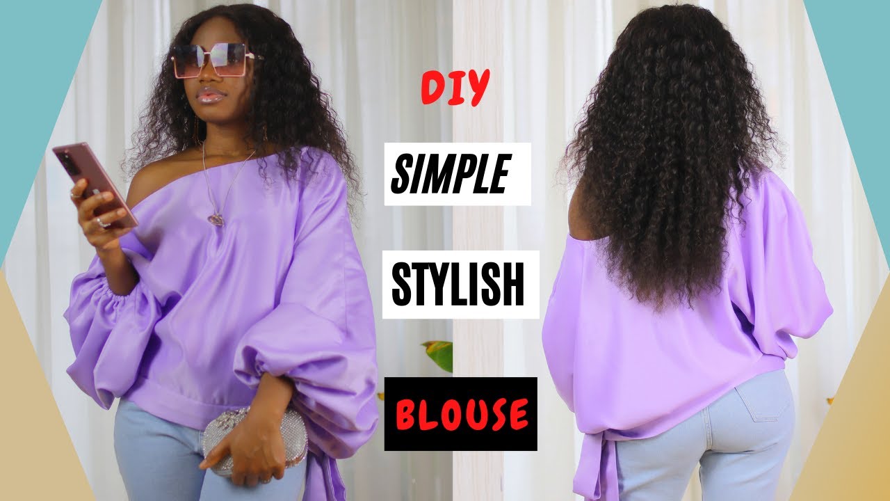 Simple & Classy BLOUSE || how to cut and sew a simple blouse || make a basic blouse
