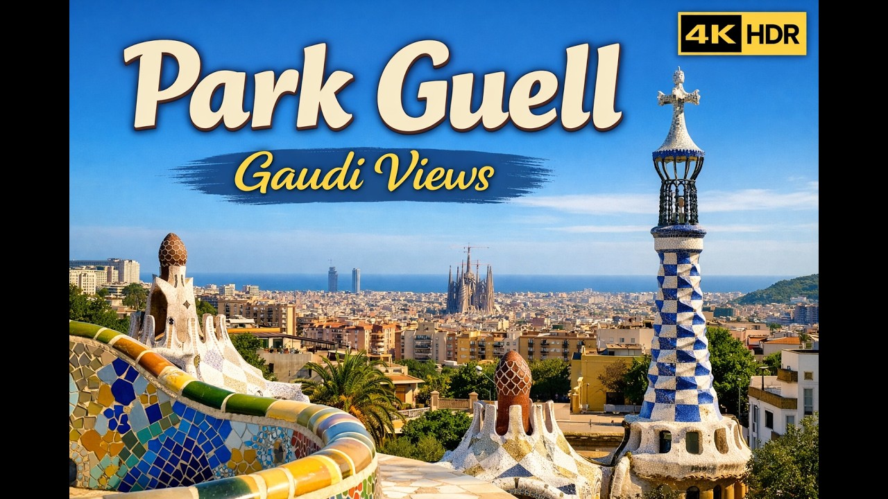 Park Güell Barcelona POV Walk | Gaudí’s Iconic Park in 4K HDR 60fps