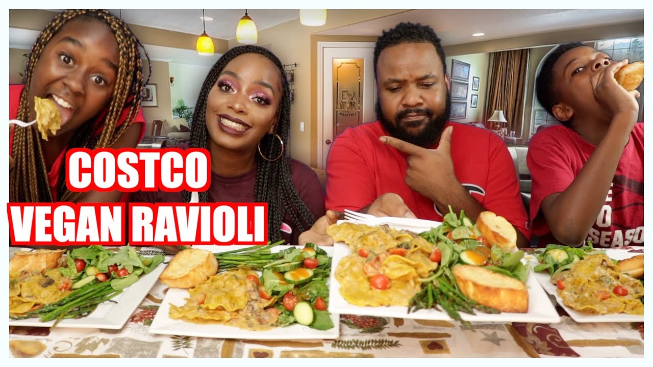 TASTE TEST!! COSTCO VEGAN RAVIOLI | MUKBANG | EATING SHOW