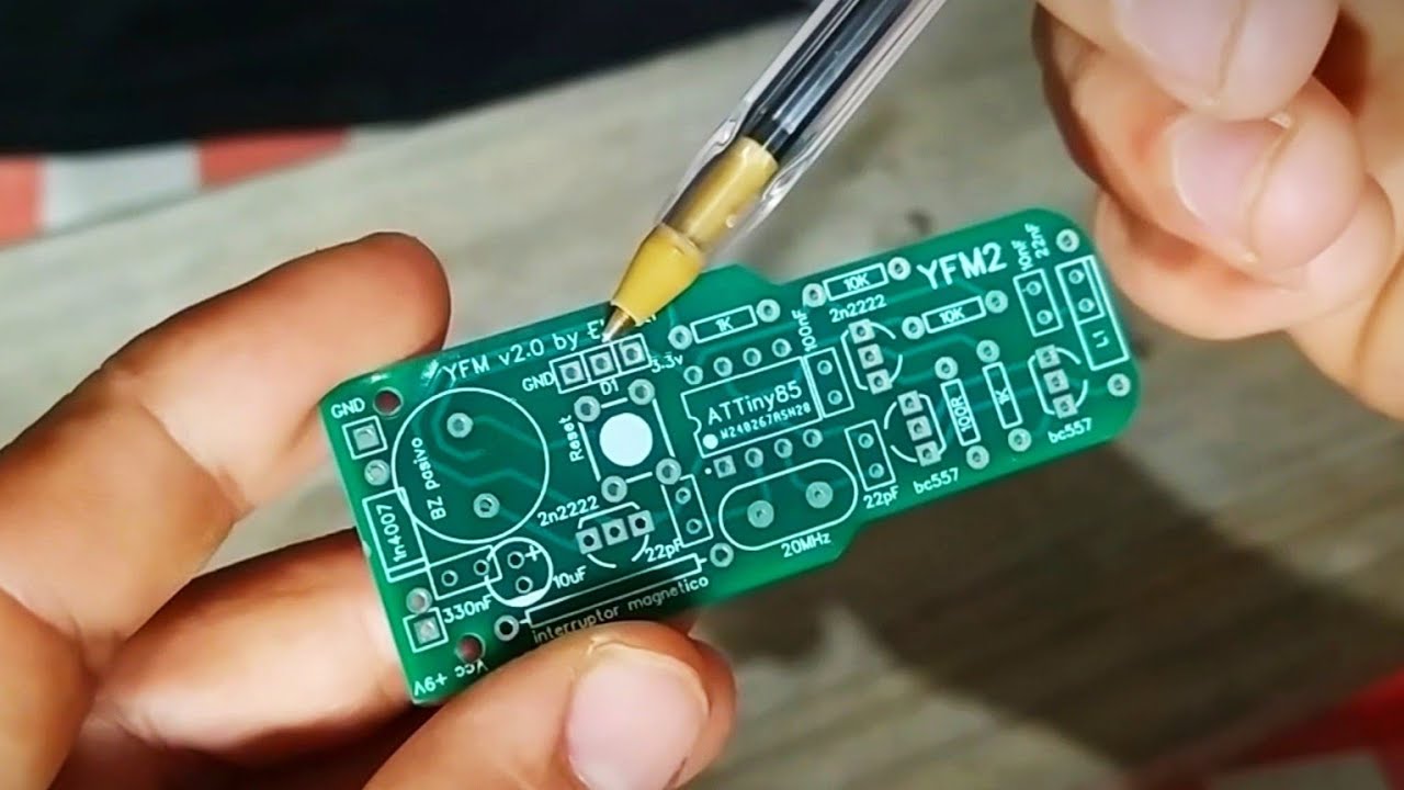 pinpointer YFM2. detector de metales casero con PCBWAY