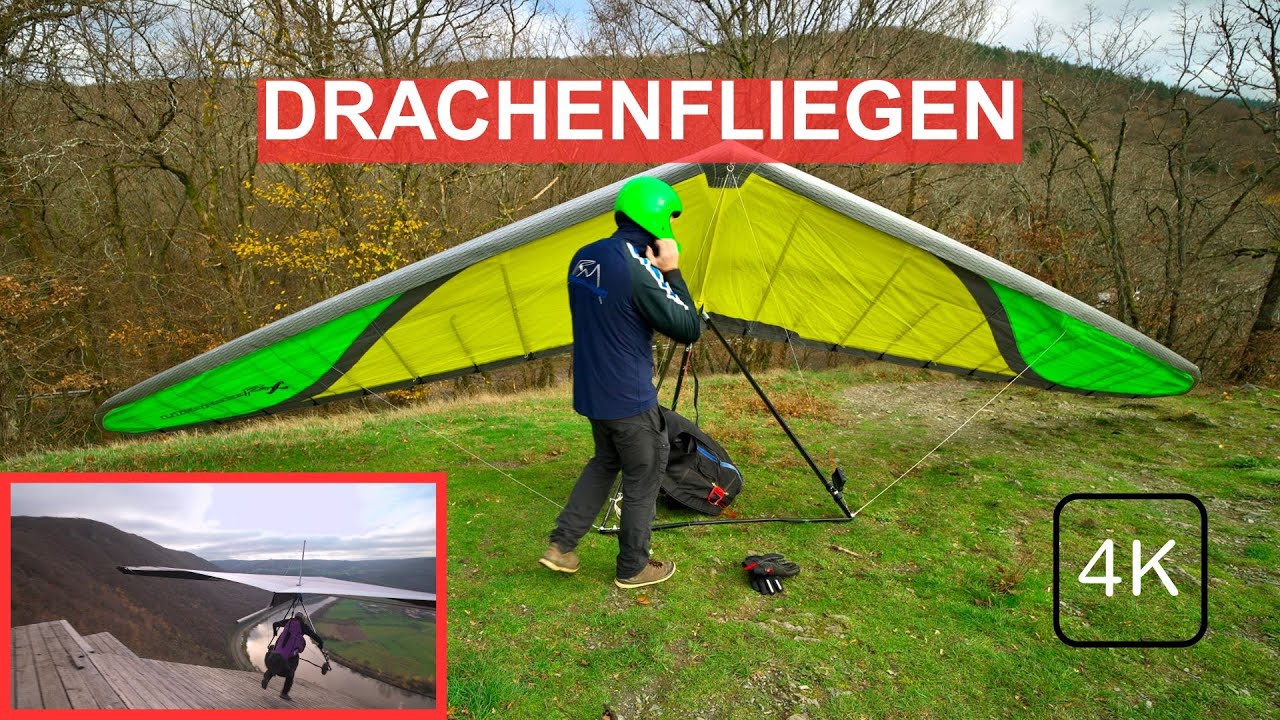 Drachenfliegen: Der ultimative Freiheitsflug in 4K.