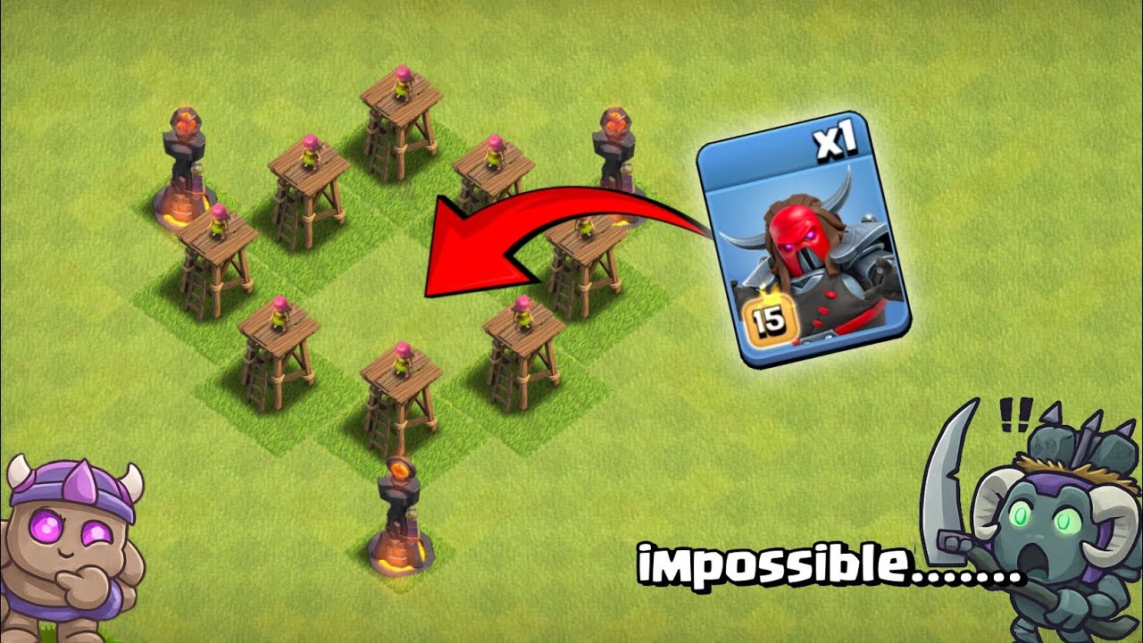 1 Temporary Troop vs Unknown Challenge! | Clash of Clans