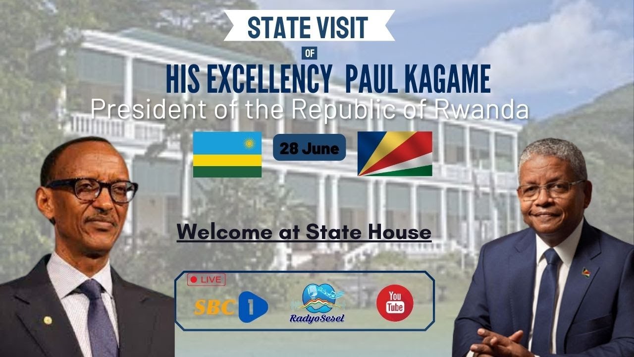 SBC LIVE | STATE VISIT OF HIS EXCELLENCY PRESIDENT PAUL KAGAME - WELCOME AT STATE HOUSE- 28.06.2023
