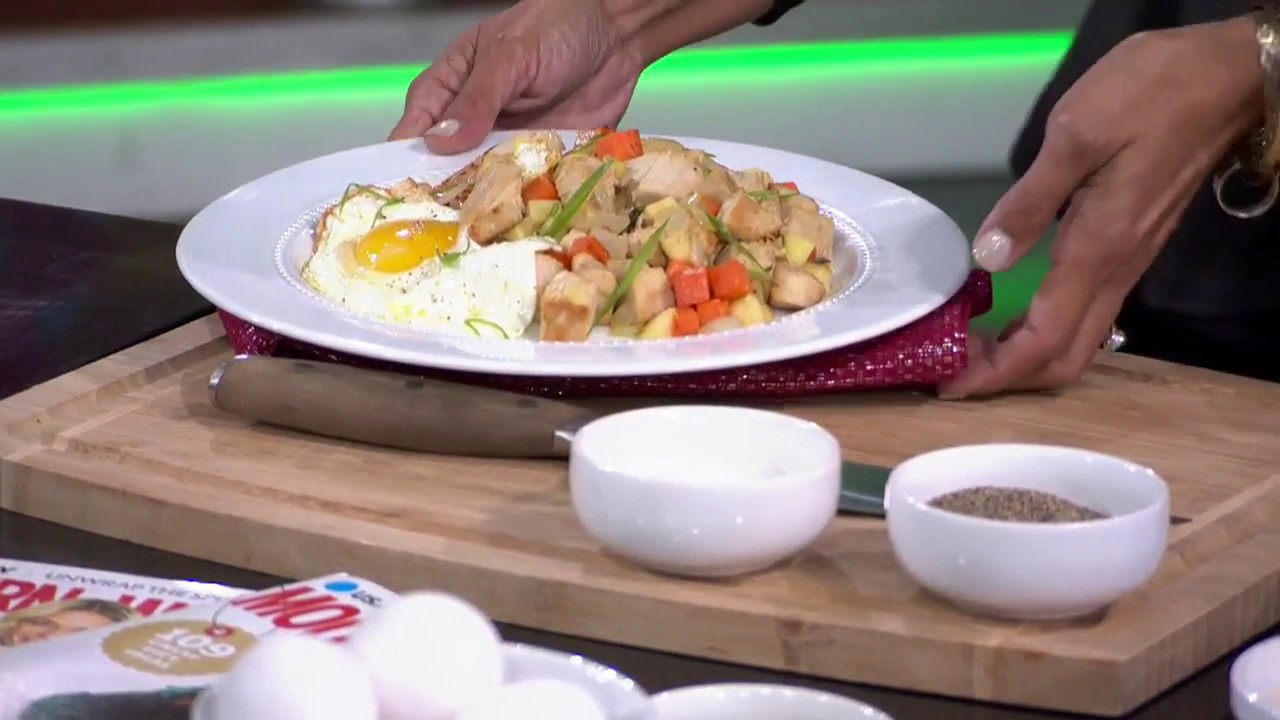 How to make Chef Cat Cora's Turkey Sweet Potato Hash