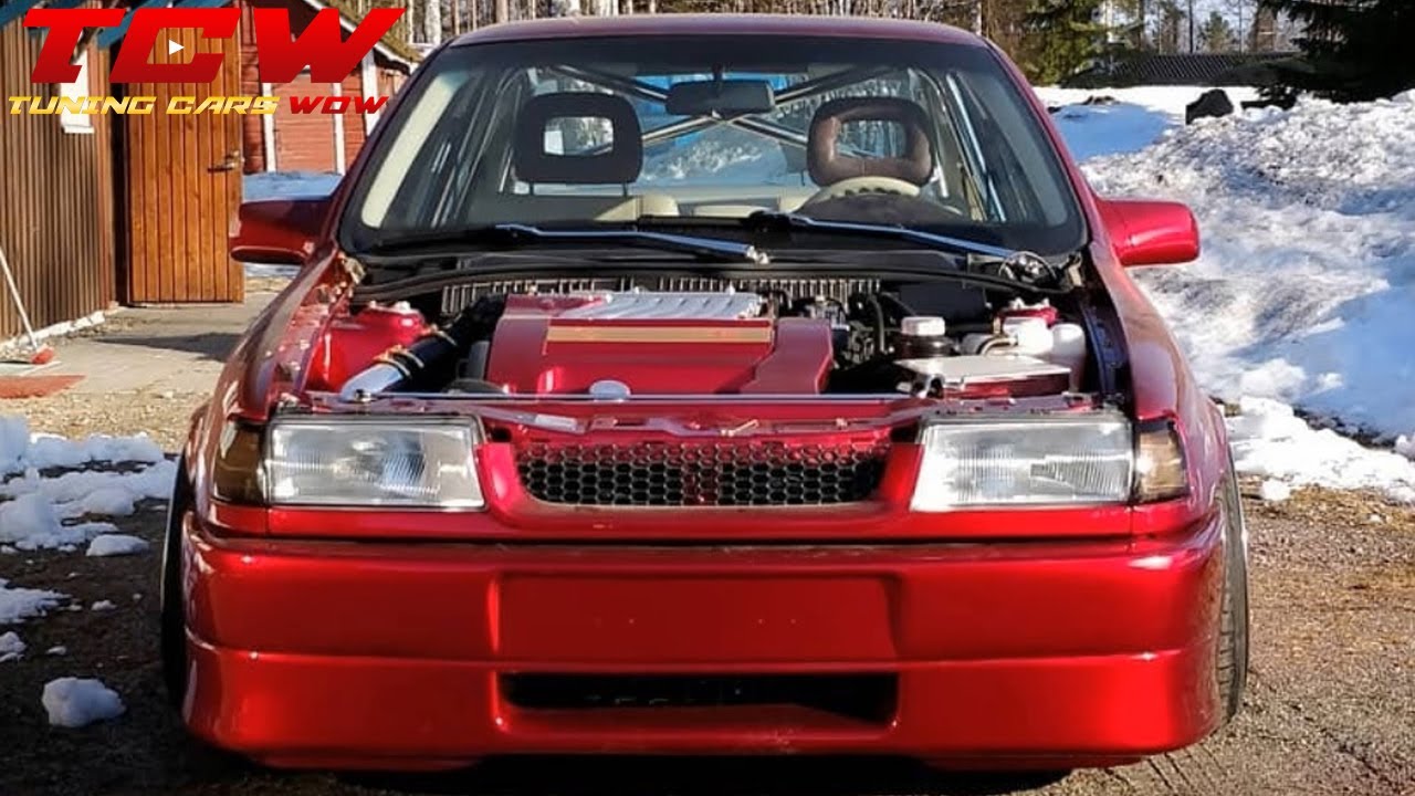 Тюнинг-проект Opel Vectra A V6 с пневмоподвеской на дисках Schmidt Modern Line.