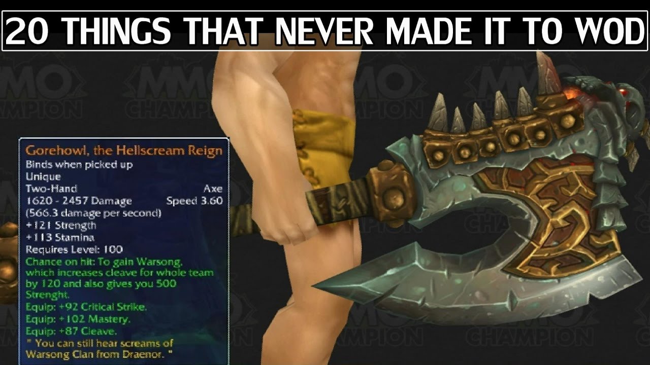 20 Things That Didn't Make it to Warlords of Draenor WoW