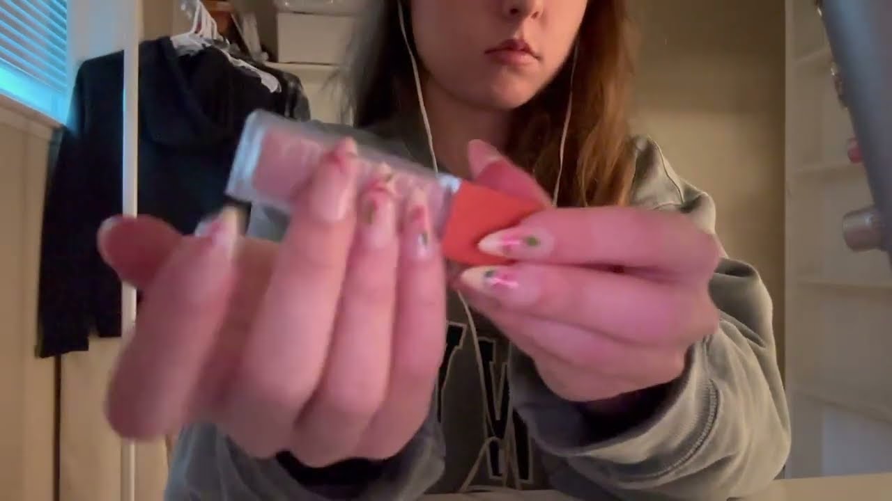 ASMR | close up whispering, tapping and crinkling sounds | custom giveaway winner