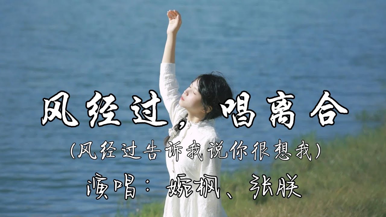 婉枫、张朕 - 风经过，唱离合 (风经过告诉我说你很想我)『那时候太阳很大 时间变慢了，响起你常常哼的歌，我们荡起了双桨 小船儿推开波浪，仿佛看见你年轻时模样。』『动态歌词MV』