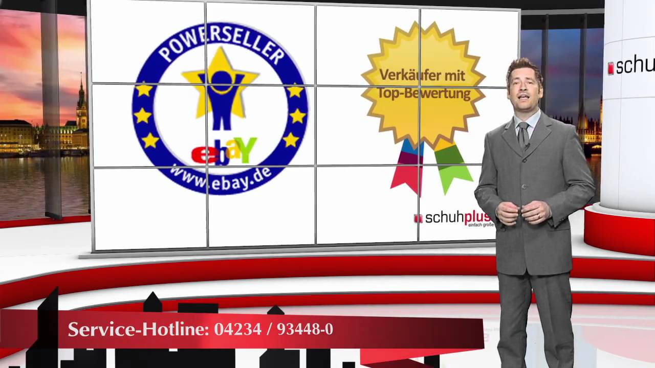 Powerseller schuhplus footwear, Begr&uuml;&szlig;ung Kunden auf ebay Topseller Top Verk&auml;ufer Firmen-TV