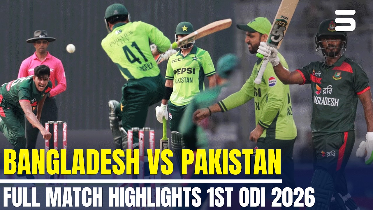 Bangladesh vs Pakistan Thriller | Full Match Highlights | 1st ODI 2026 | M9F1K