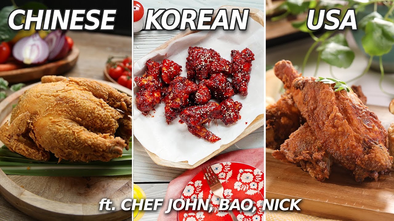 Самая вкусная жареная курица в мире — китайская, корейская, американская • Taste Show