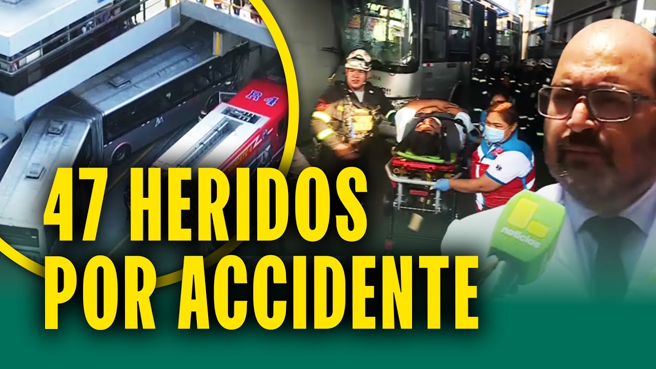 Así terminó terrible choque de Metropolitano: Decenas de pasajeros atendidos por personal de salud