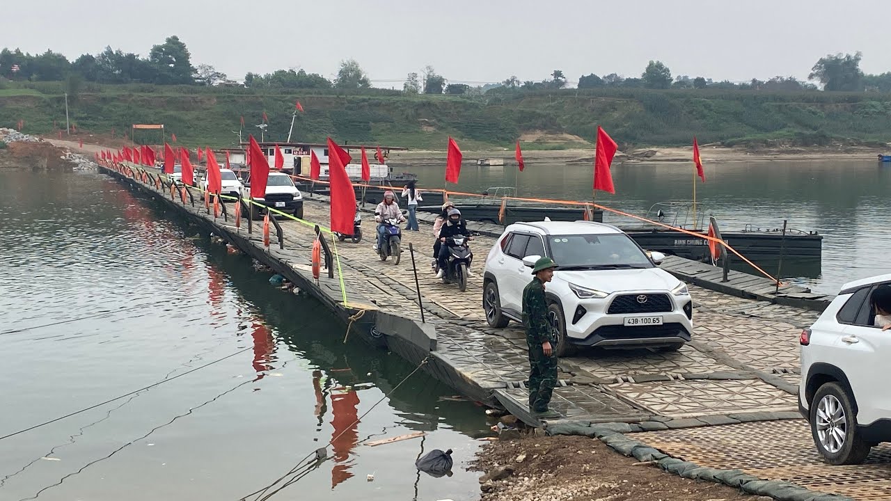 @sáng 20/2/2026 cập Nhật hình ảnh hiện tại cầu phao xã đoan hùng Phú thọ 