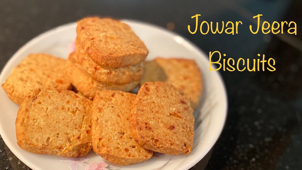 Jowar Jeera Biscuits || Sorghum Cumin Biscuits || Gluten Free || Sweet & Savoury Fusion Flavour||