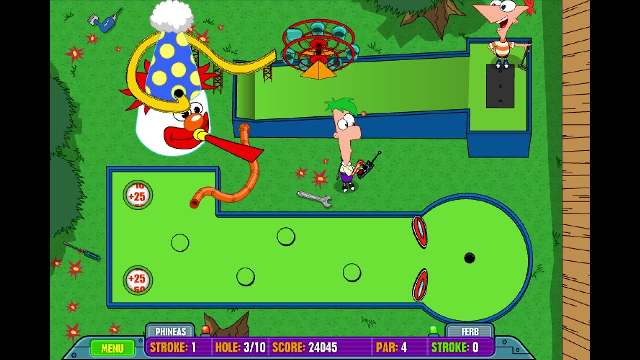 [TAS] Flash Phineas and Ferb: Gadget Golf by CasualPokePlayer in 02:23.30