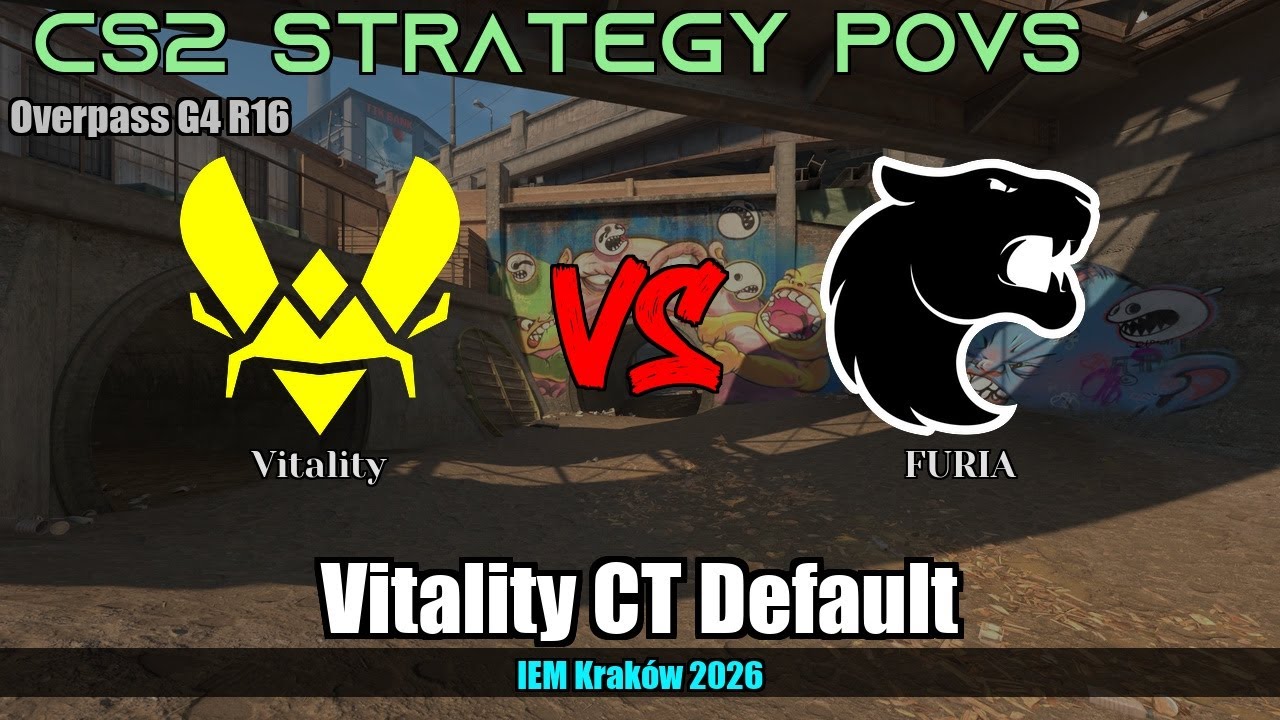 Vitality CT Default, how disastrous backstab happened - Overpass G4R16 | Vitality | IEM Kraków 2026