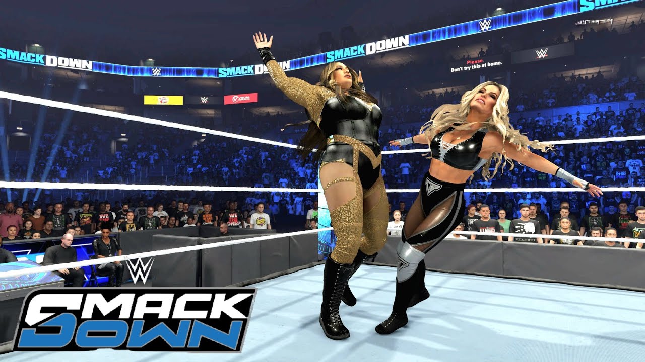 WWE 2K24 SMACKDOWN -TRISH STRATUS VS NIA JAX - ONE ON ONE MATCH