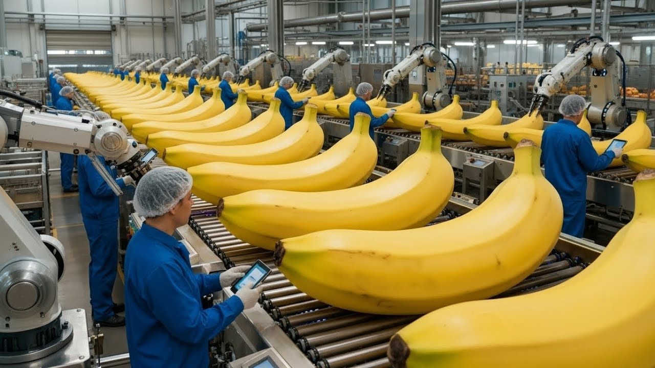 Inside a banana bread factory – An incredible automated production process