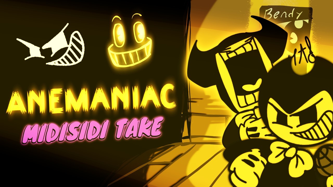 Friday Night Funkin' Ollie vs Bendy - Anemaniac MIDISIDI Take (Bendy And the ink machine)