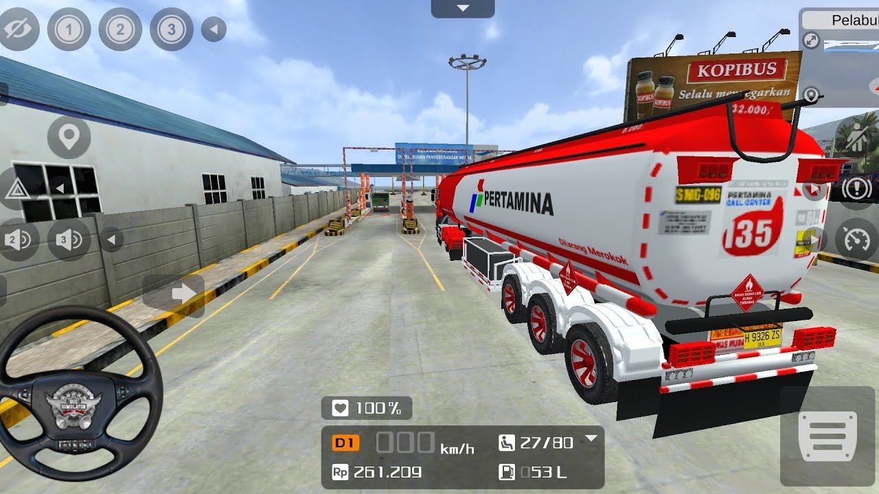 Truck Tangki Panjang Mencari Penumpang Wisata ke Pelabuhan Merak | BUS SIMULATOR INDONESIA BUSSID