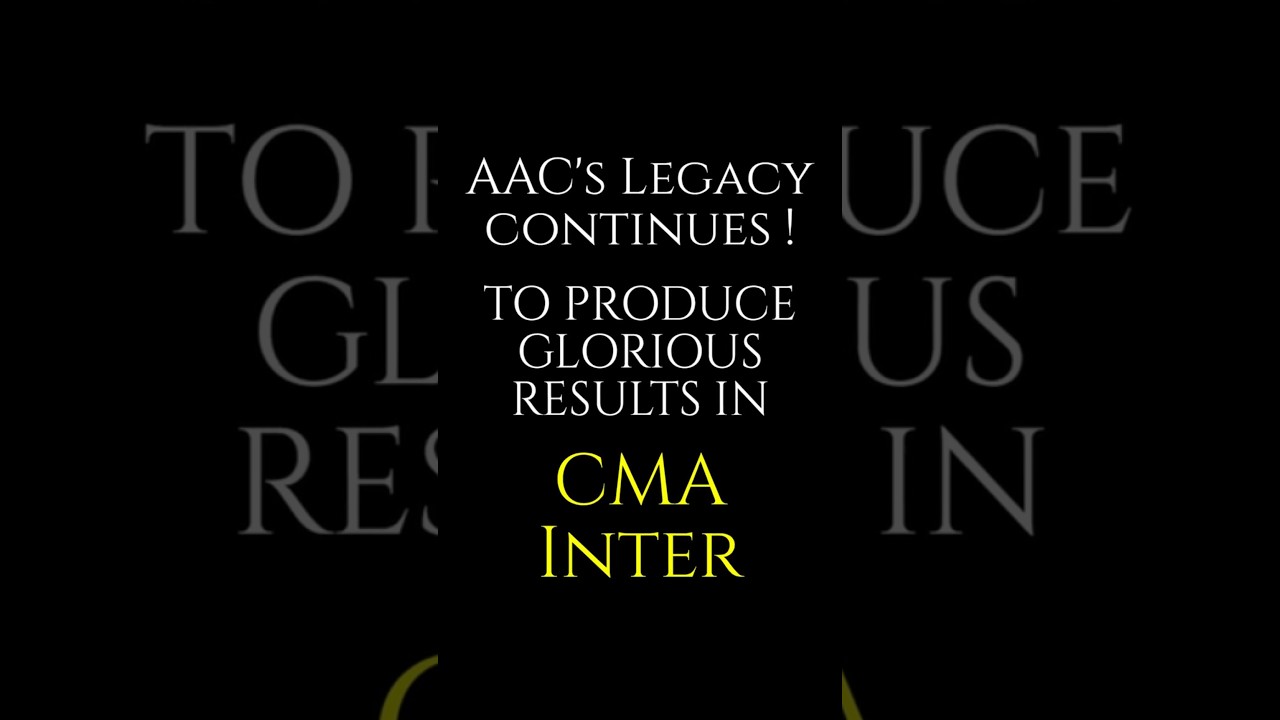 Наследие AAC в области подготовки к экзамену CMA Inter: блестящие результаты на протяжении многих...