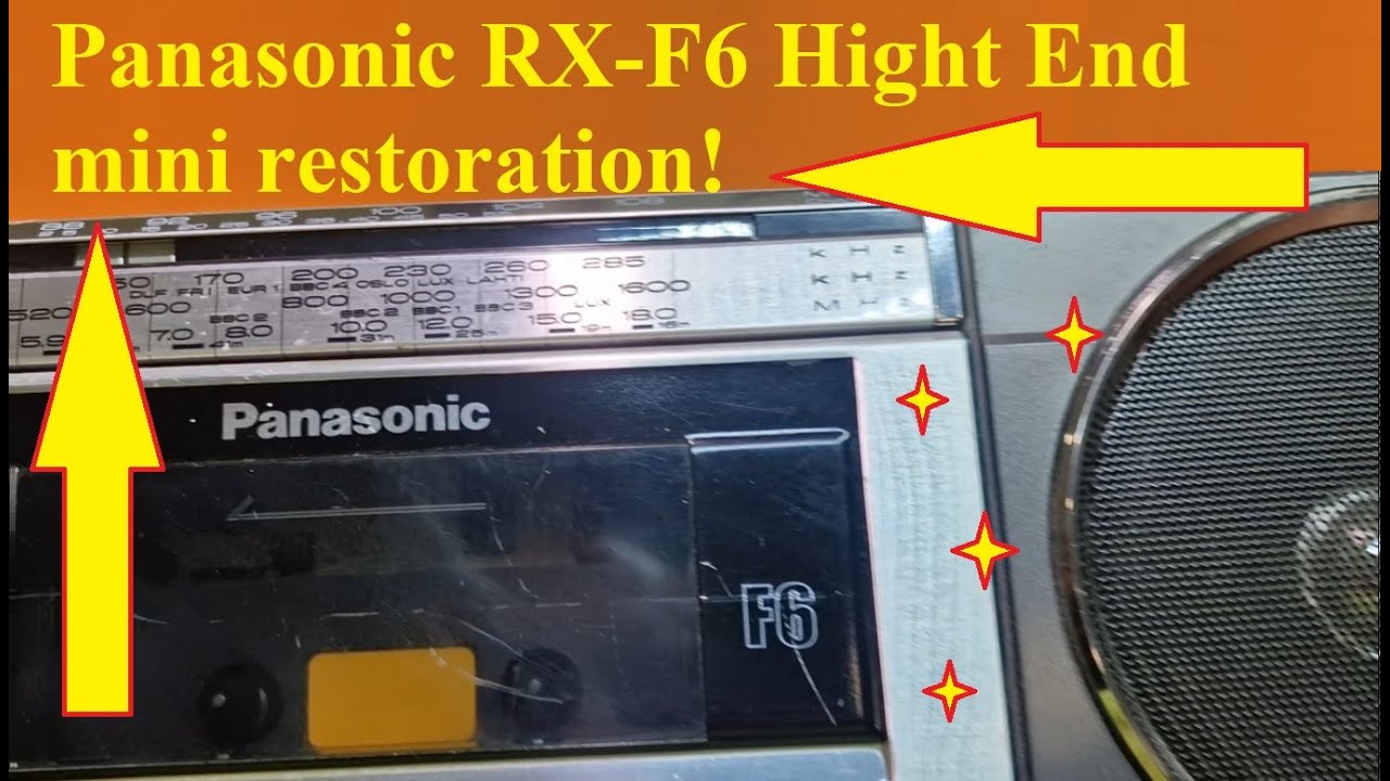 Восстановление Panasonic RX-F6! Отличный мини-аппарат!