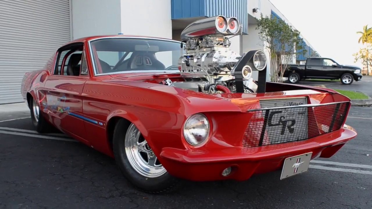 1000HP 1967 S Code Ford Mustang Fastback prostreet blower show car