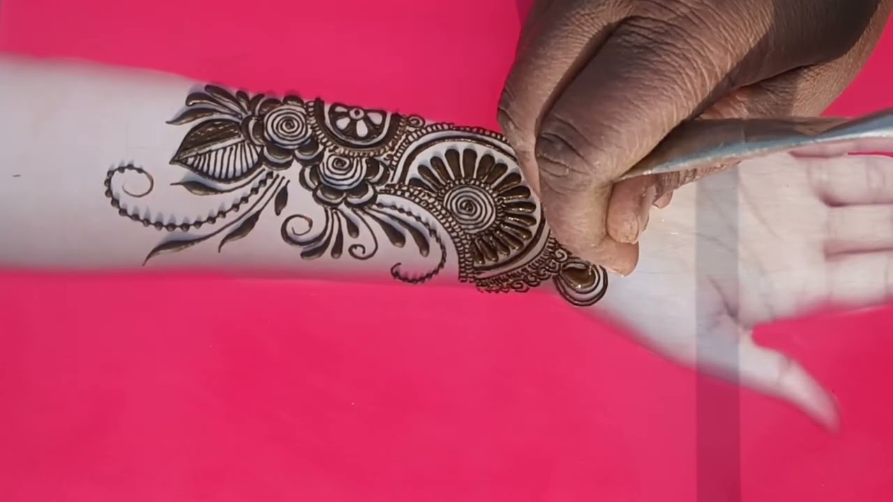 Beautiful short mehndi belt type