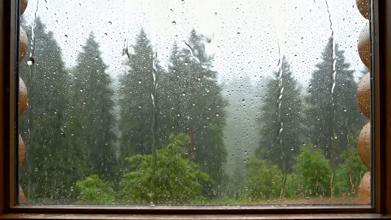 Chuva na Janela por 1 Hora 🌧️✨ | Som Relaxante para Dormir e Focar