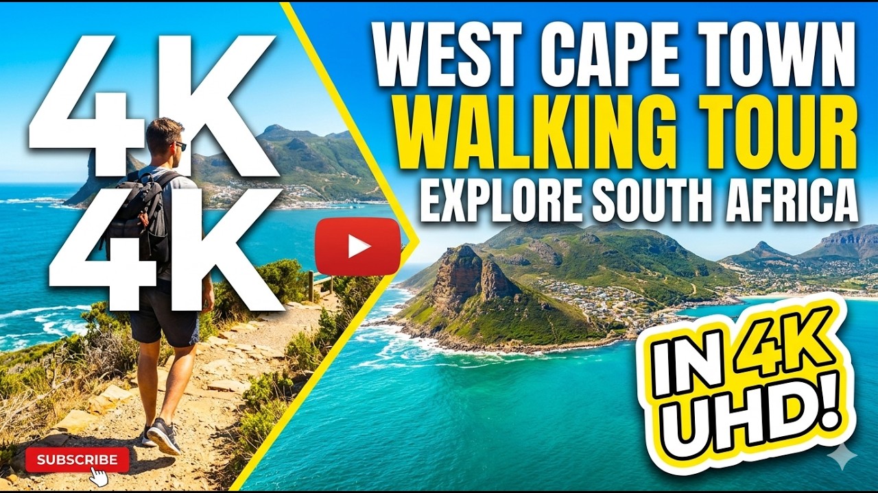 West Cape Town, South Africa Walking Tour - In 4k