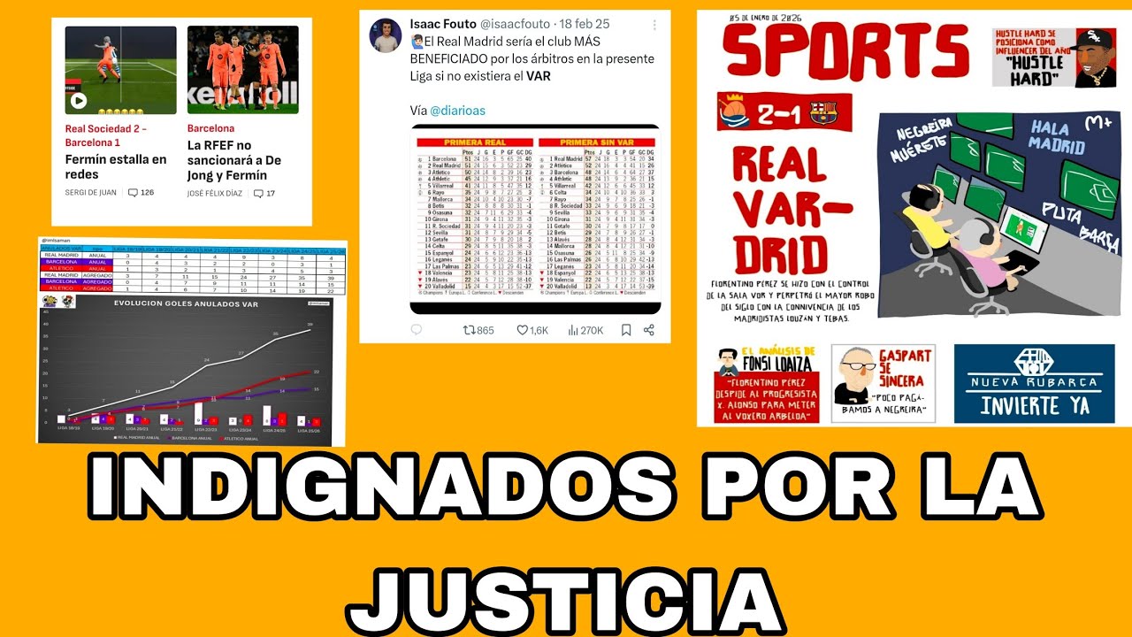BARSATUBBIES : INDIGNADOS POR LA JUSTICIA, AHORA ODIAN AL VAR‼️
