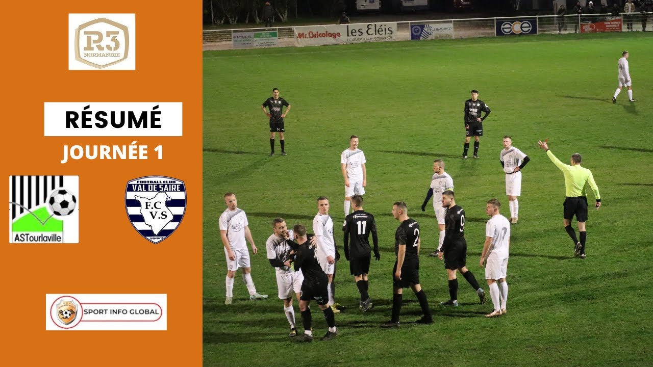 RÉGIONAL 3  : AS TOURLAVILLE   - FC VAL DE SAIRE (2-1)