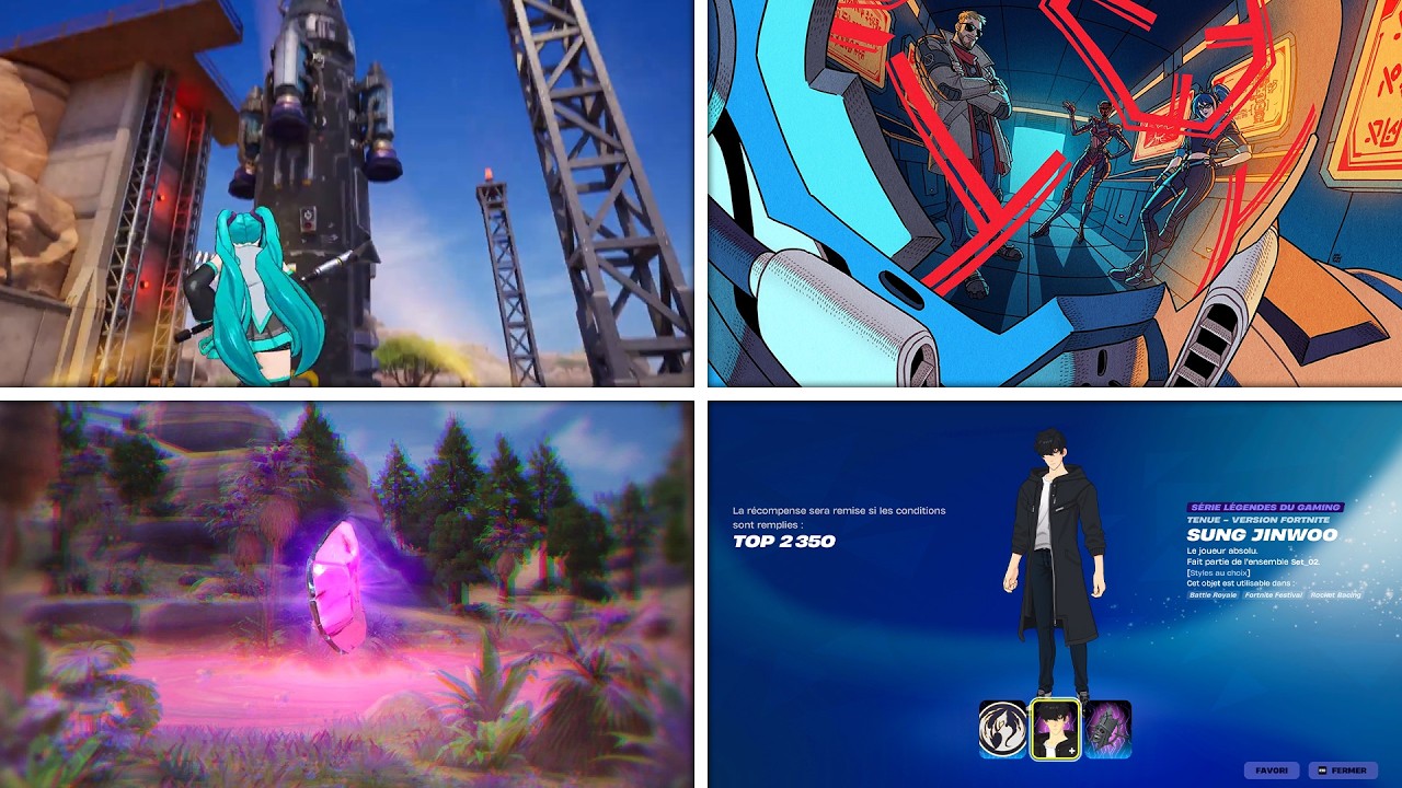 MISE À JOUR FORTNITE DE FOU ! (RETOUR DU VISITEUR + FUSÉE, MINI EVENT EN FOLIE, SUNG JINWOO GRATUIT)