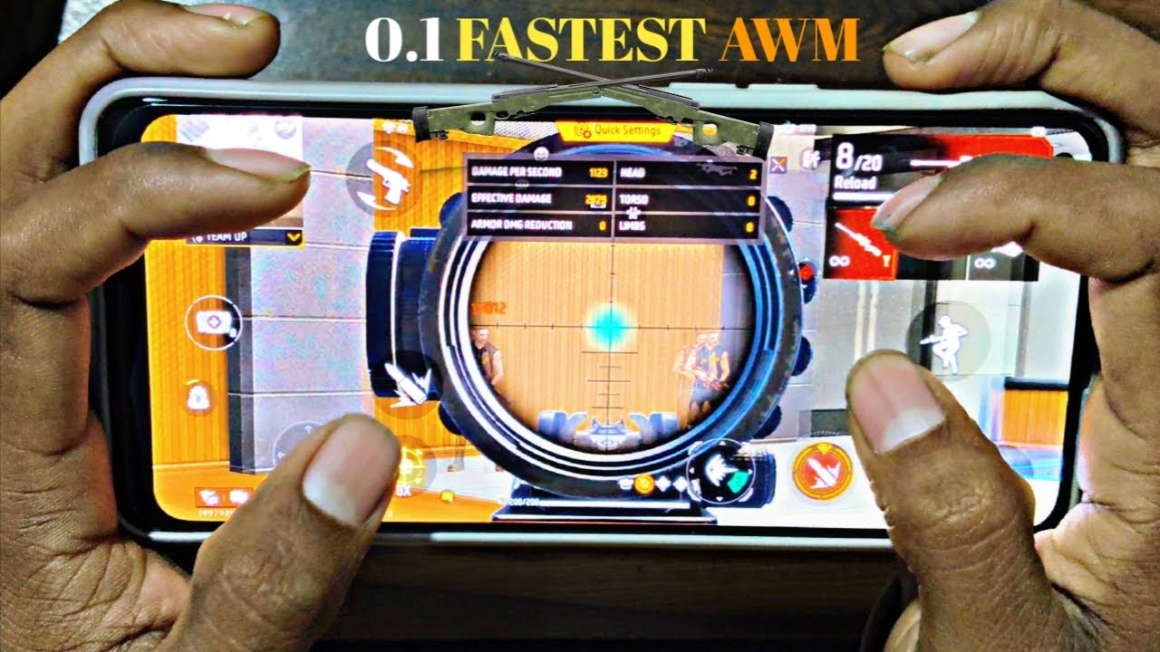 🎯 How to Become a Perfect Sniper in Free Fire Tips & Tricks 2 Finger 3 Finger & 4 Finger #awm