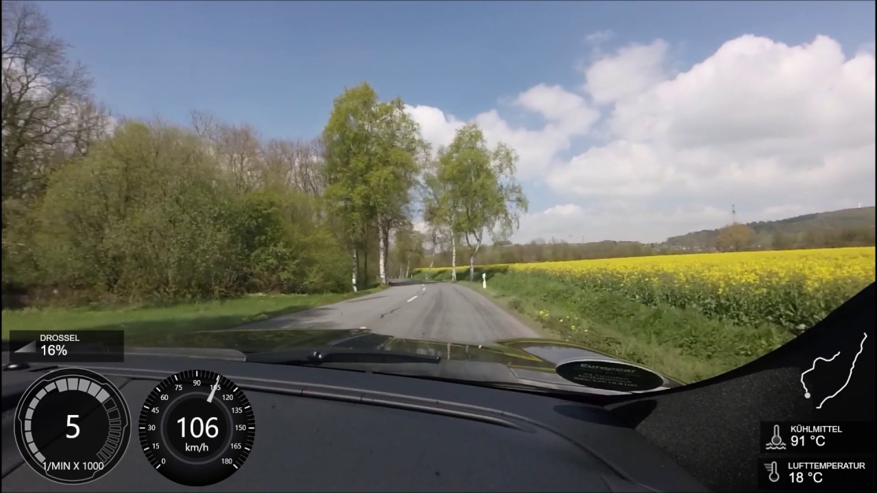 2017 Jaguar F-Type S - Pure V6 Sound - Weserbergland Tour