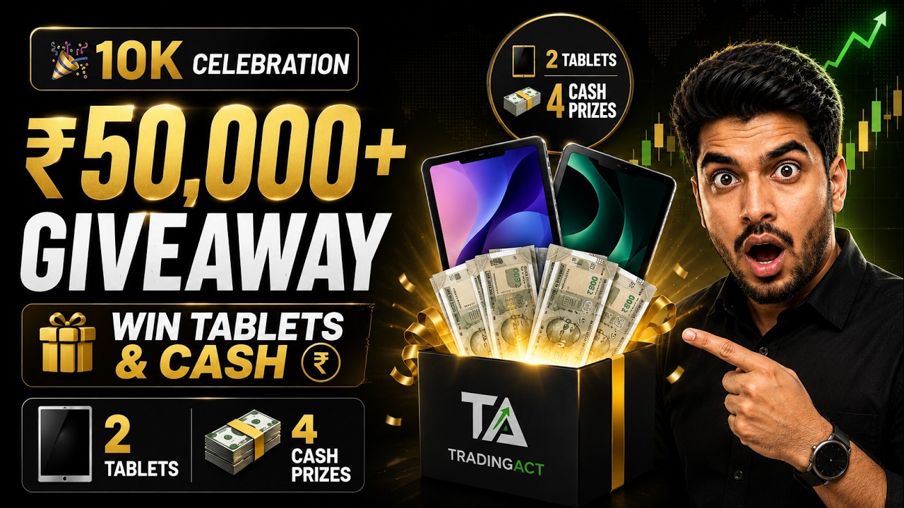 🎁 ₹50,000+ GIVEAWAY | Win Tablets & Cash Prizes 🔥 | TradingAct 10K Special (Part-1) | #tradingact