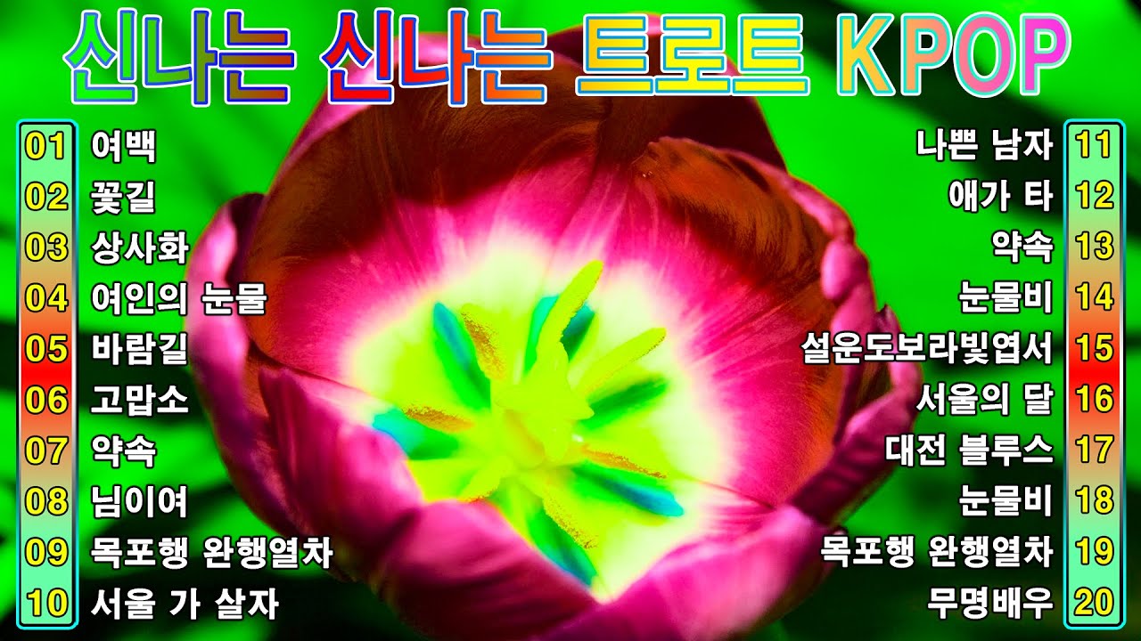 신나는 신나는 트로트 KPOP (TROT) PLAYLIST 💸 ( 꽃길.상사화.여인의 눈물.회룡포.바람길...) #Kpop
