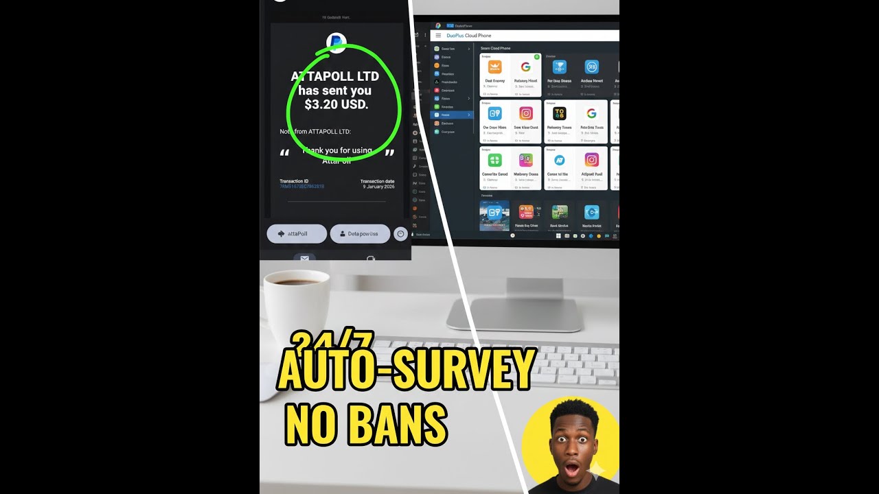 How to use DuoPlus Cloud Phone for AttaPoll Surveys (Full Setup)