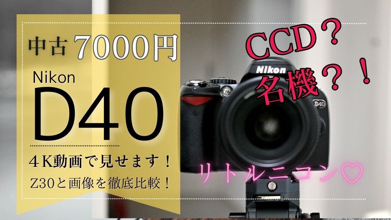 Nikon D40のレビュー！CCDセンサーを搭載した名機？リトルニコンを紹介！