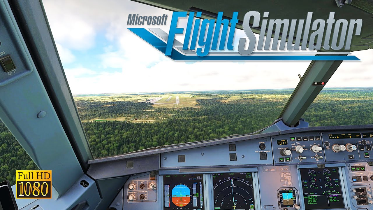 Fenix A320 | Approach and Landing in Katowice, Poland | MSFS