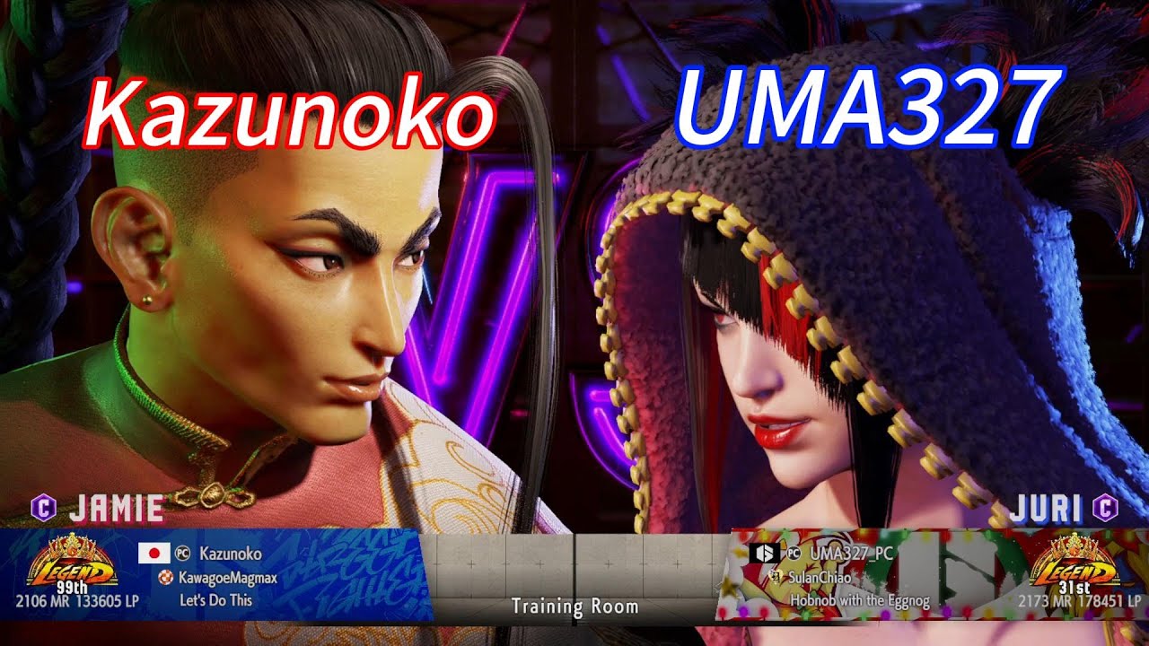 SF6💥Kazunoko (JAMIE) vs UMA327 (JURI)💥Street Fighter 6 Ranked Matches