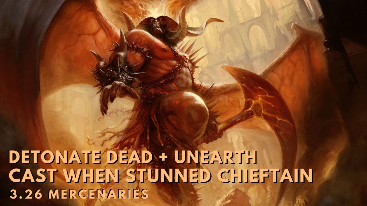 PoE 3.26 | emiracle's Detonate Dead + Unearth Cast When Stunned Chieftain